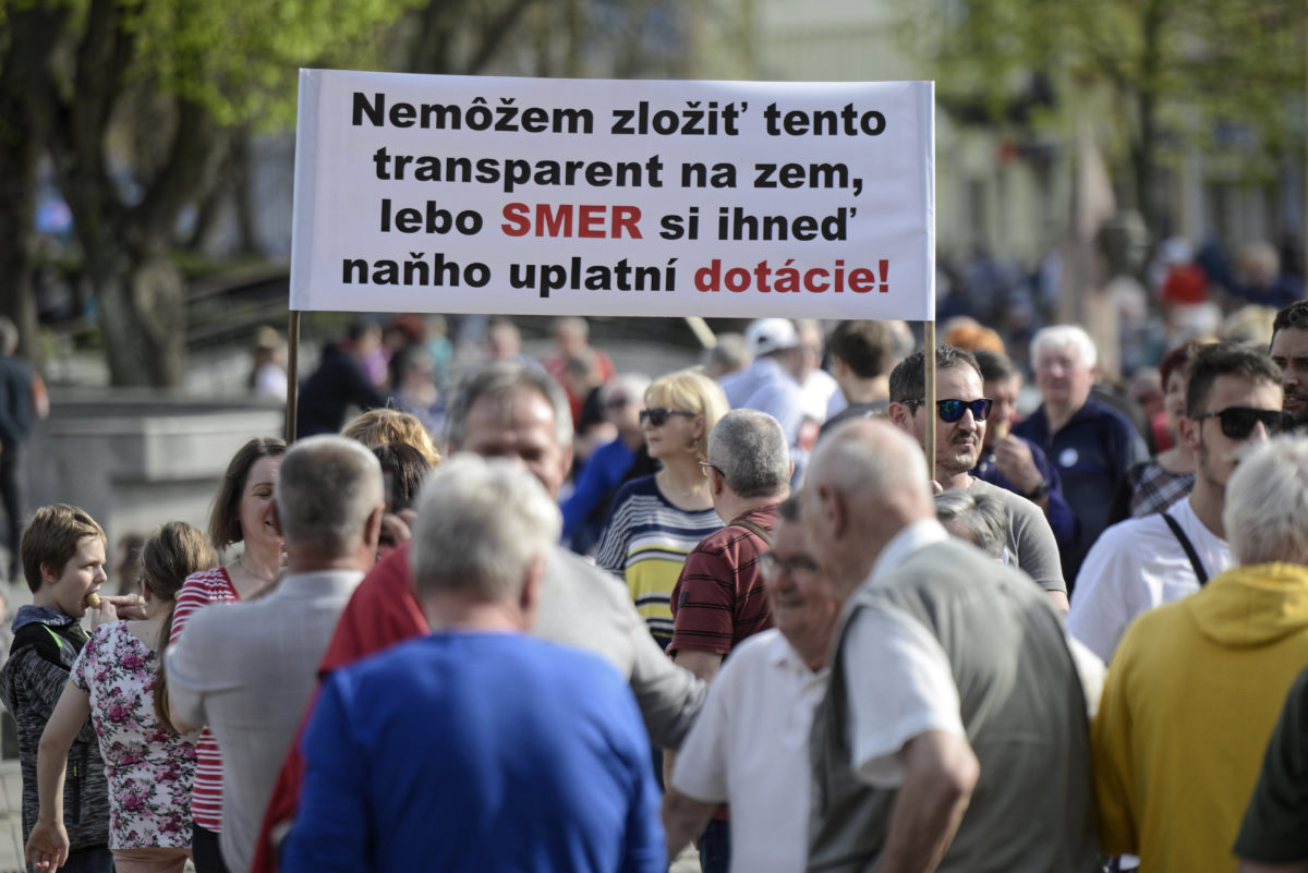 ZHROMAŽDENIE: Za slušné Slovensko v Humennom