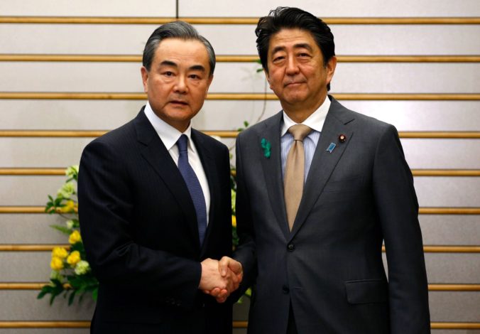 Wang I, Šinzó Abe, Čína, Japonsko