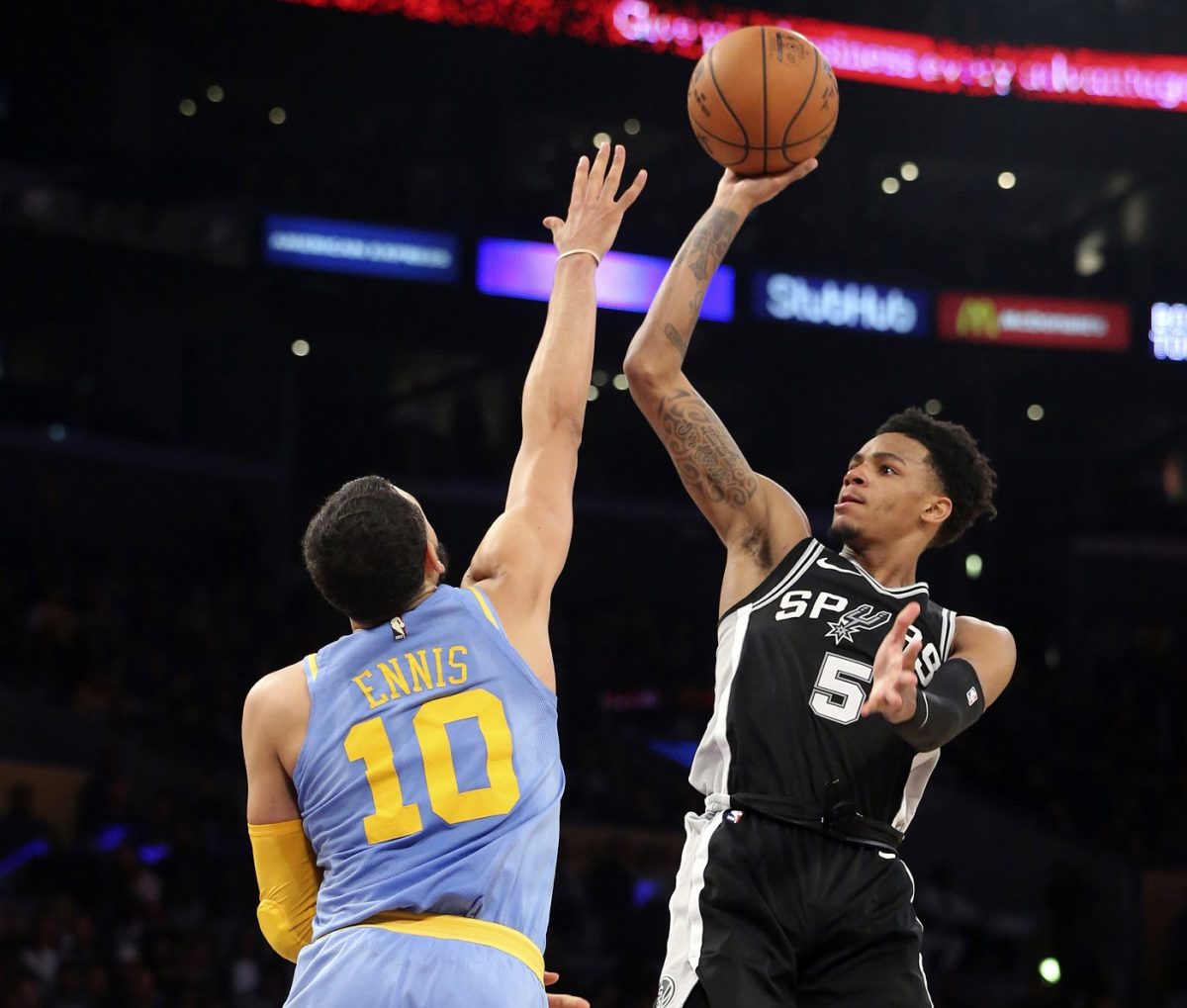 Spurs Lakers Basketball