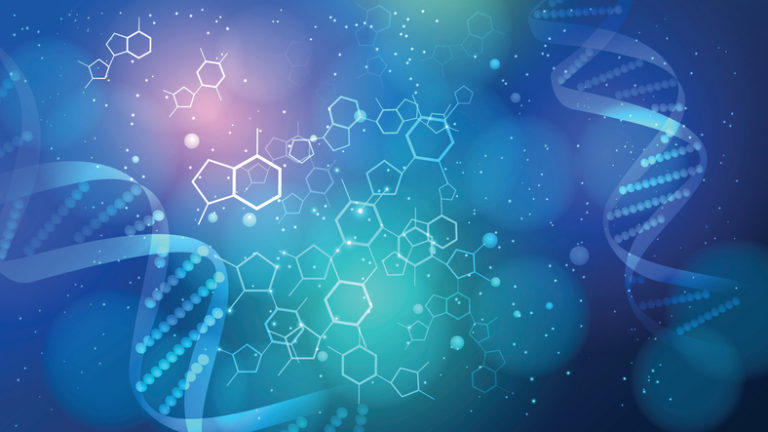 DNA vector medical background