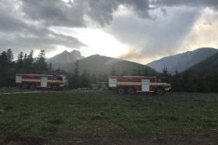 Požiar lesa vo Vysokých Tatrách