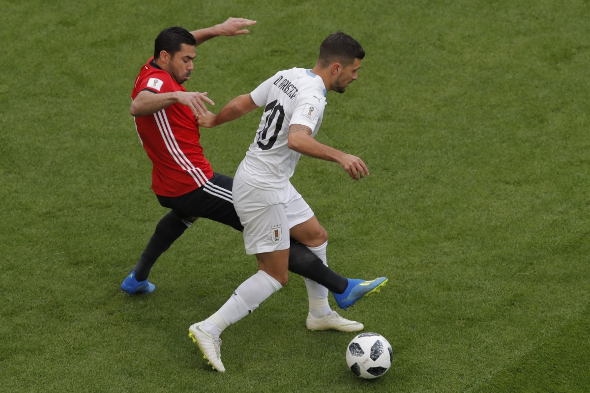 MS vo futbale 2018: Egypt - Uruguaj