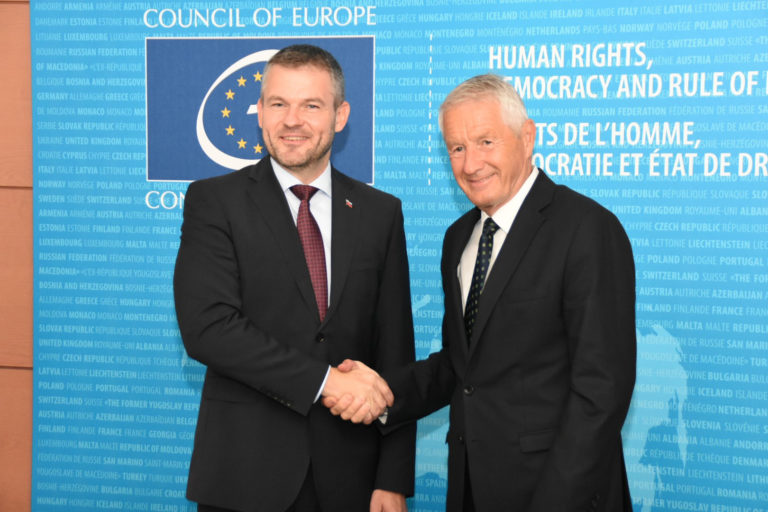 Peter Pellegrini, Thorbjorn Jagland, Rada Európy