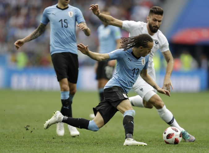 MS vo futbale 2018, Uruguaj Francúzsko