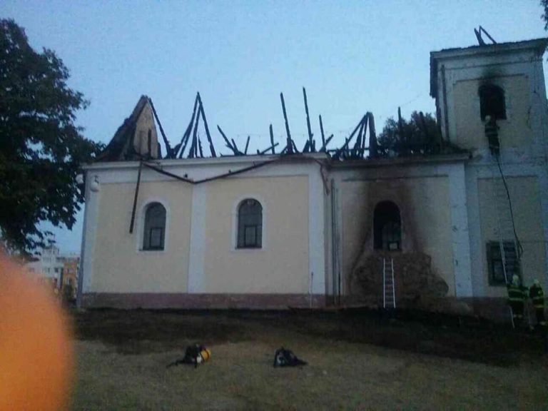 Požiar Kostola sv. Heleny
