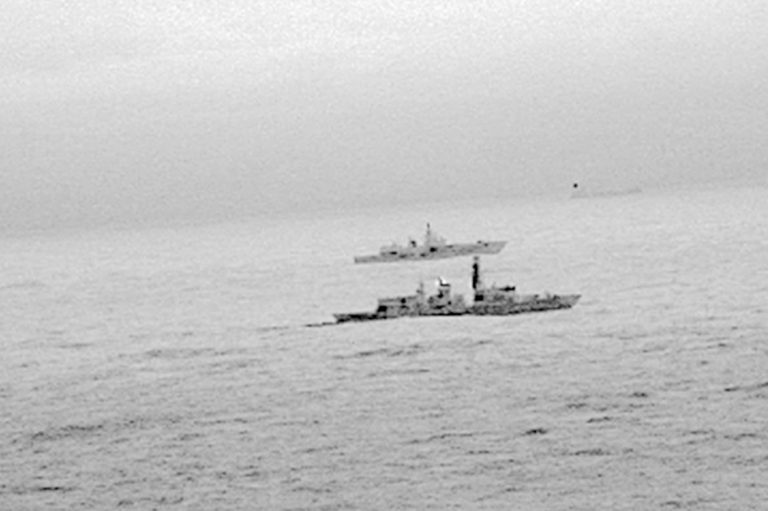 Britain Russian Warship