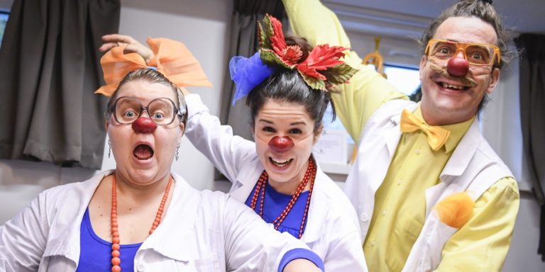 Workshop klaunské zručnosti zdravotní klauni občianske združenie Červený nos Clowndoctors