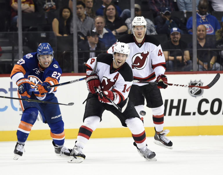 Adam Henrique, Anders Lee, Eric Gelinas