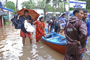 Prívalové monzúnové dni v Kerala