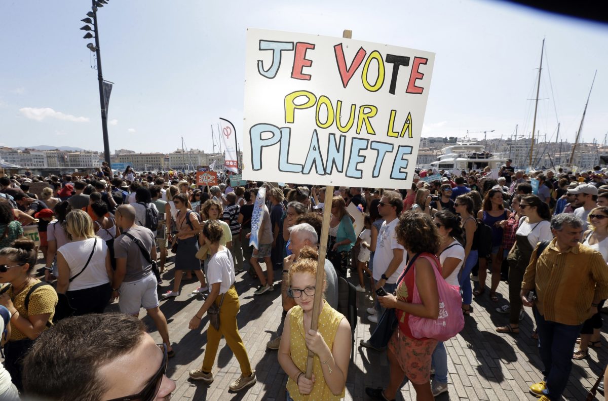 Francúzsko, klimatické zmeny, protest