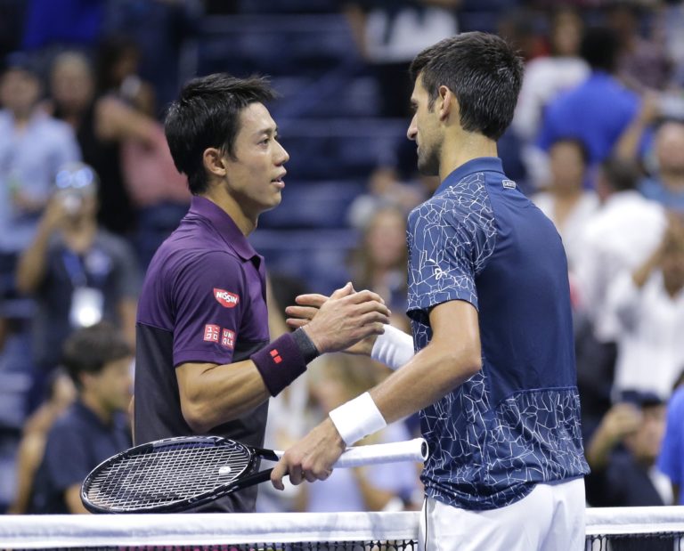 Kei Nišikori, Novak Djokovič