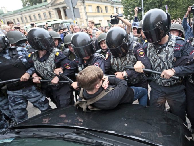 Rusko protest