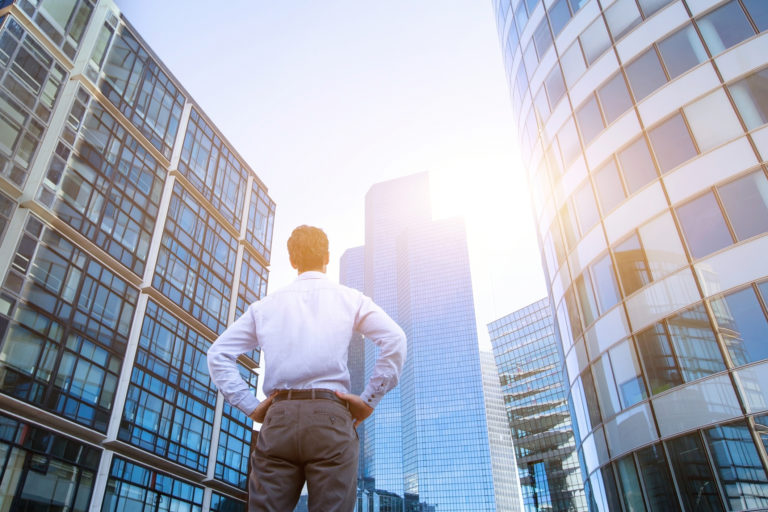 Career or new opportunity concept, business background
