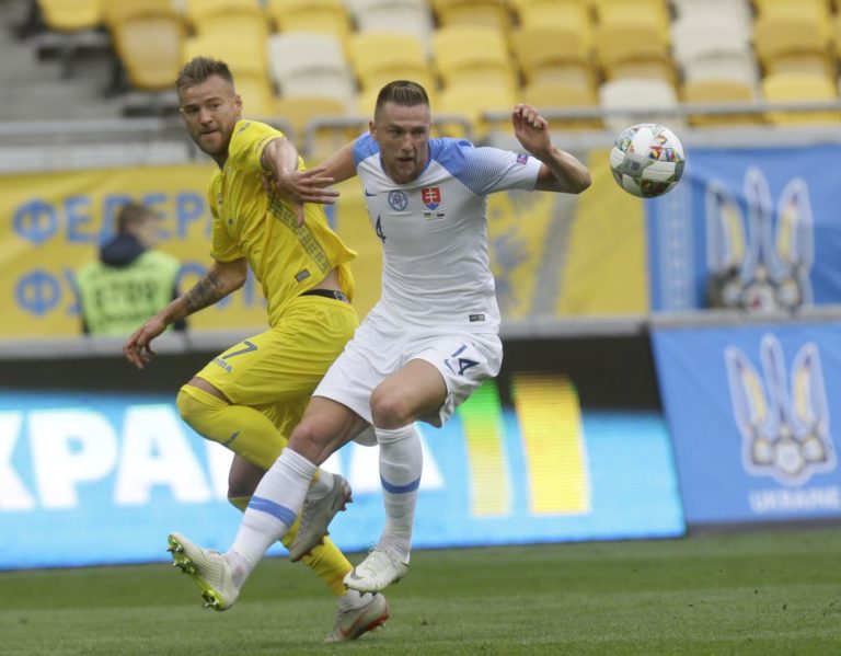 Ukraine Slovakia Nations League Soccer