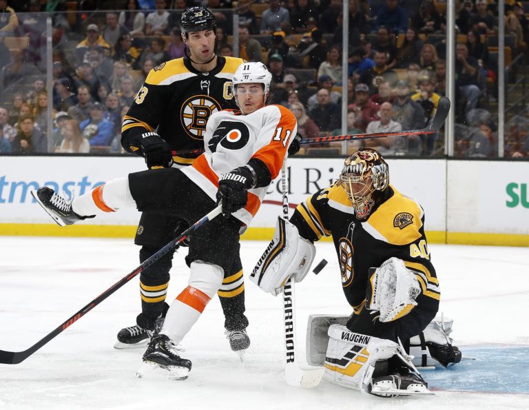 Zdeno Chára, Tuukka Rask, Travis Konecny