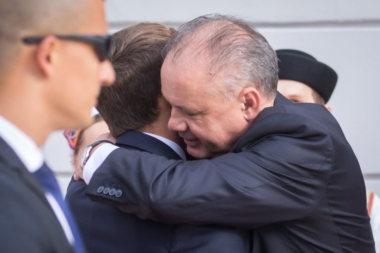 Andrej Kiska, Emmanuel Macron