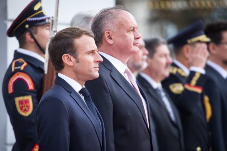 Andrej Kiska, Emmanuel Macron