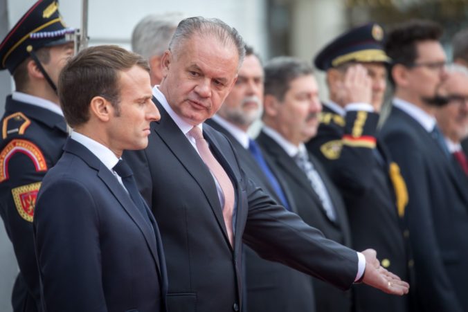 Andrej Kiska, Emmanuel Macron