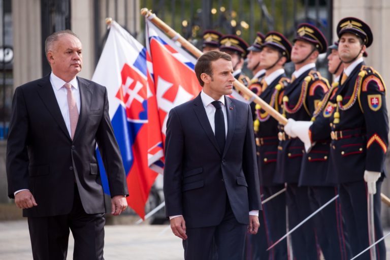 Andrej Kiska, Emmanuel Macron