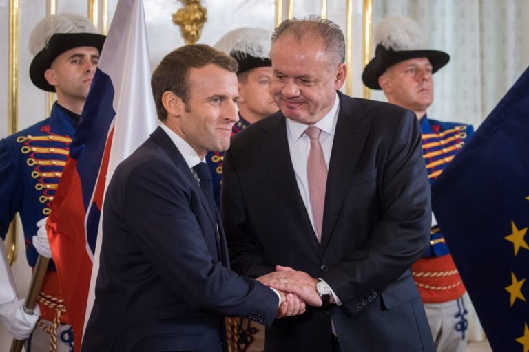 Andrej Kiska, Emmanuel Macron