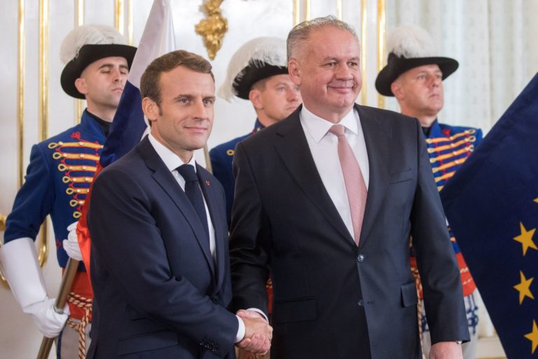 Andrej Kiska, Emmanuel Macron
