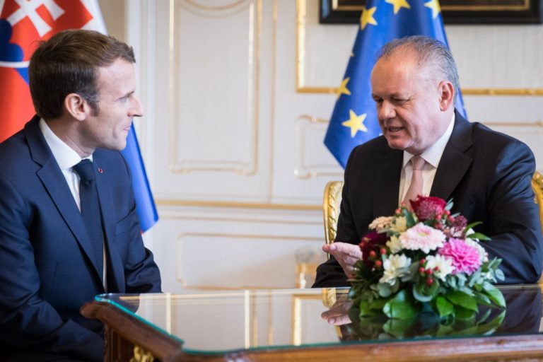 Andrej Kiska, Emmanuel Macron
