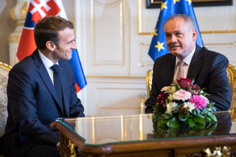 Andrej Kiska, Emmanuel Macron