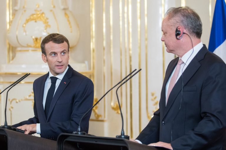 Andrej Kiska, Emmanuel Macron