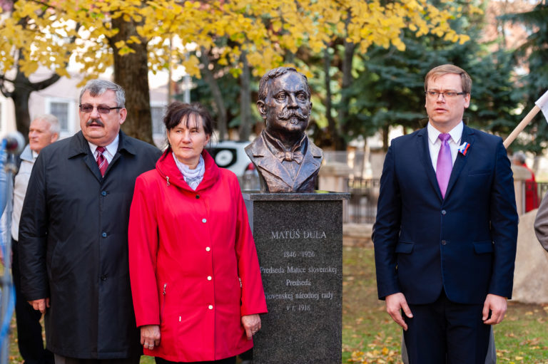 MARTIN: Odhalenie busty Matúša Dulu