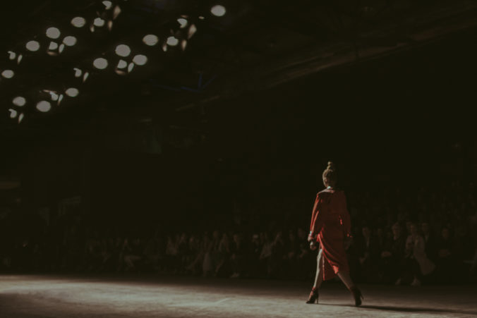 Fashion Show, Catwalk Runway Event blurred on purpose