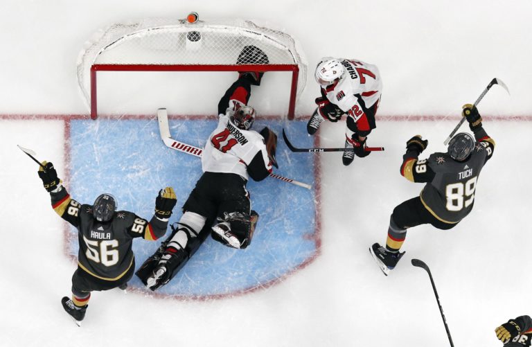 Alex Tuch, Craig Anderson
