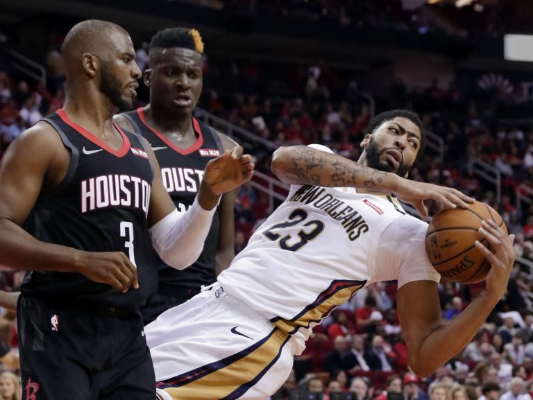 Anthony Davis, Chris Paul (3), Clint Capela (15)