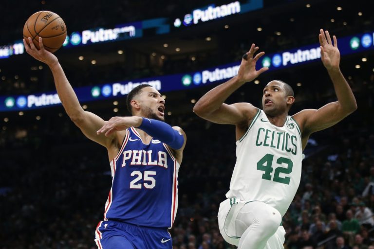 Ben Simmons (25), Al Horford (42)