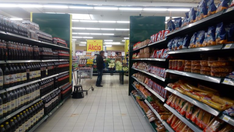 Potraviny, supemarket. Ilustračná snímka