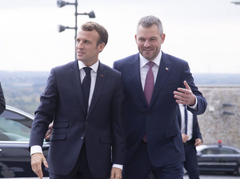 Peter Pellegrini, Emmanuel Macron