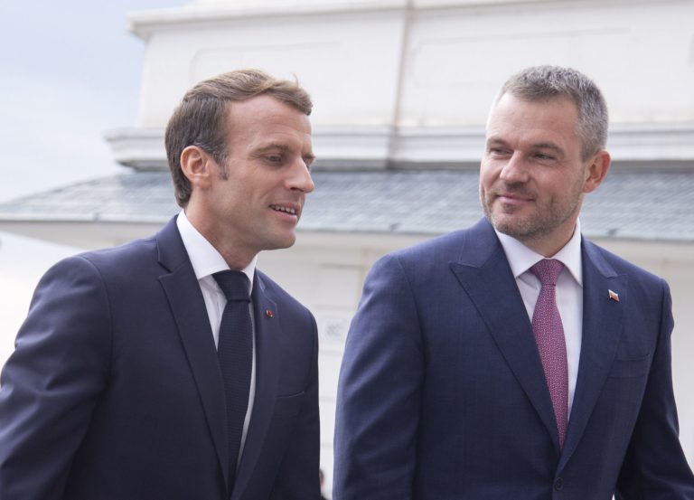Peter Pellegrini, Emmanuel Macron