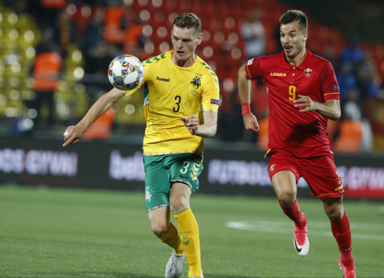 Lithuania Montenegro Nations League Soccer