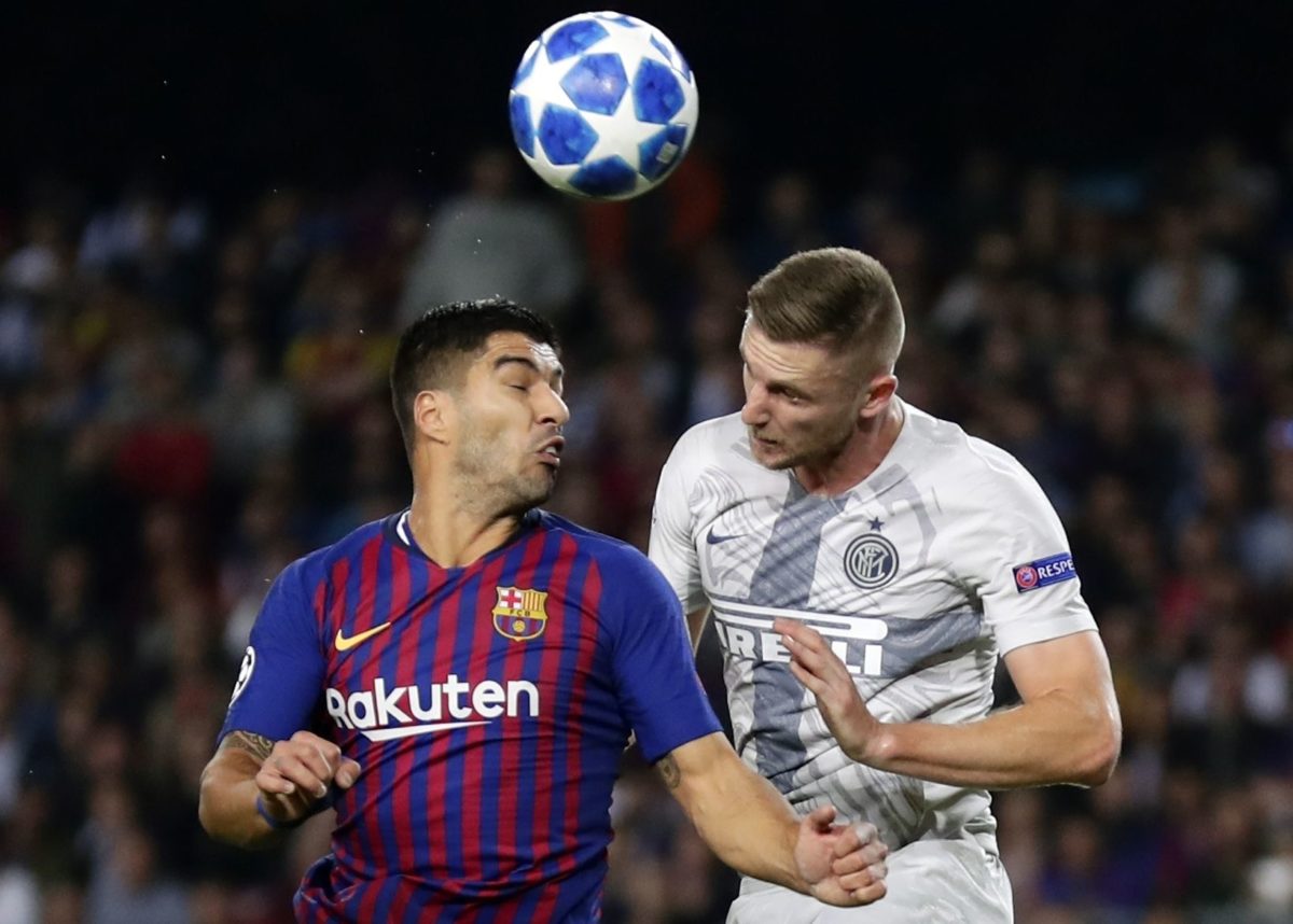 Luis Suárez, Milan Škriniar