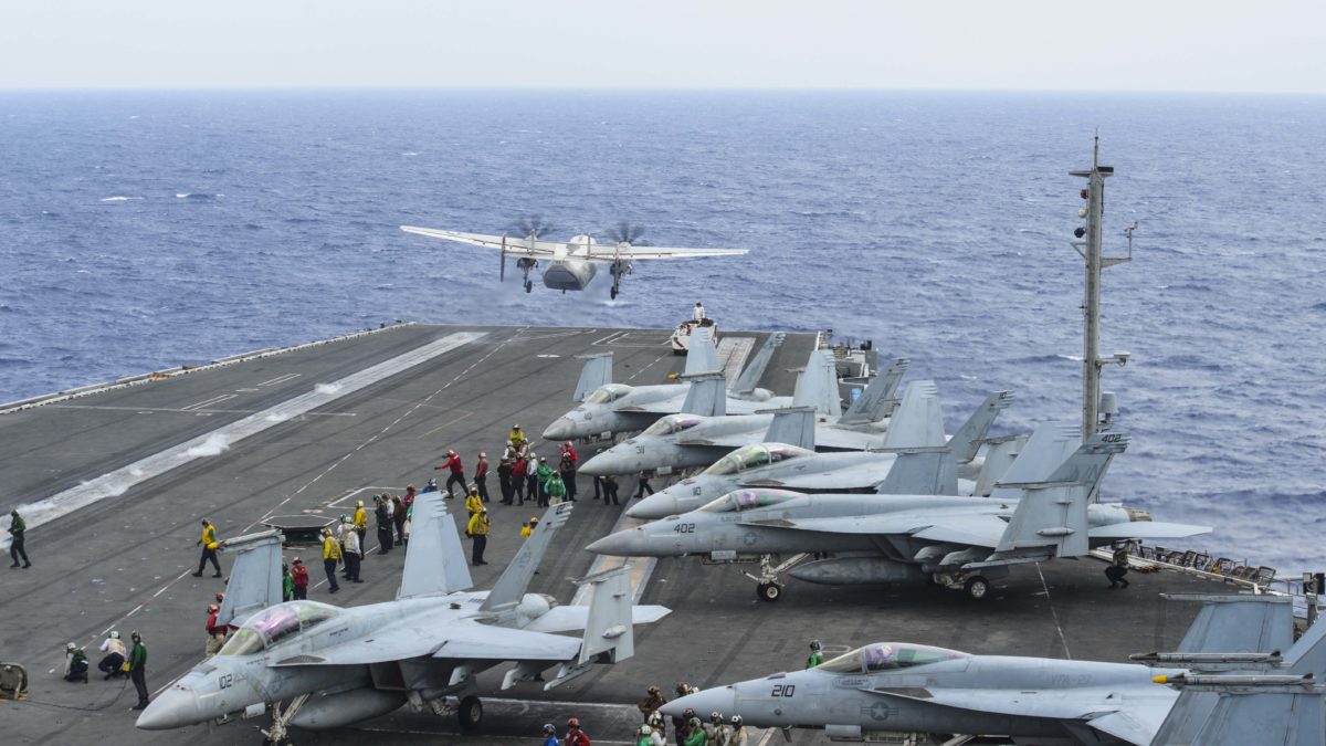 USS Ronald Reagan.