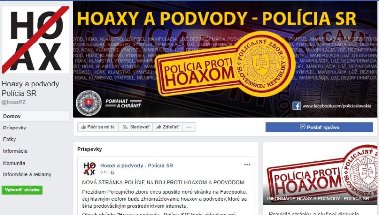 Polícia SR proti hoaxom