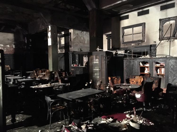 požiar - Vianočné trhy Bratislava