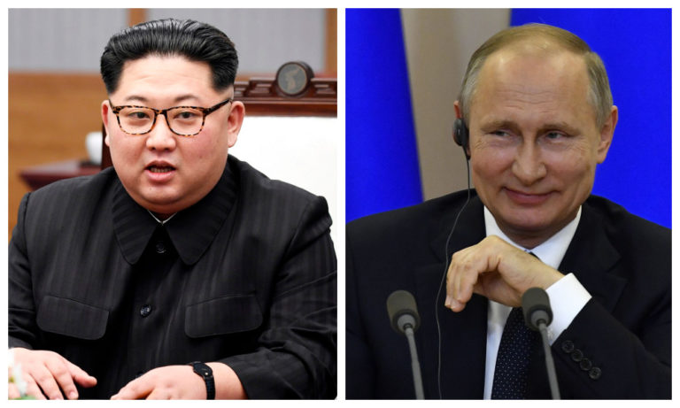 Kim Čong un, Vladimir Putin