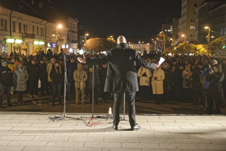 PROTEST: Za slušné Slovensko v Košiciach