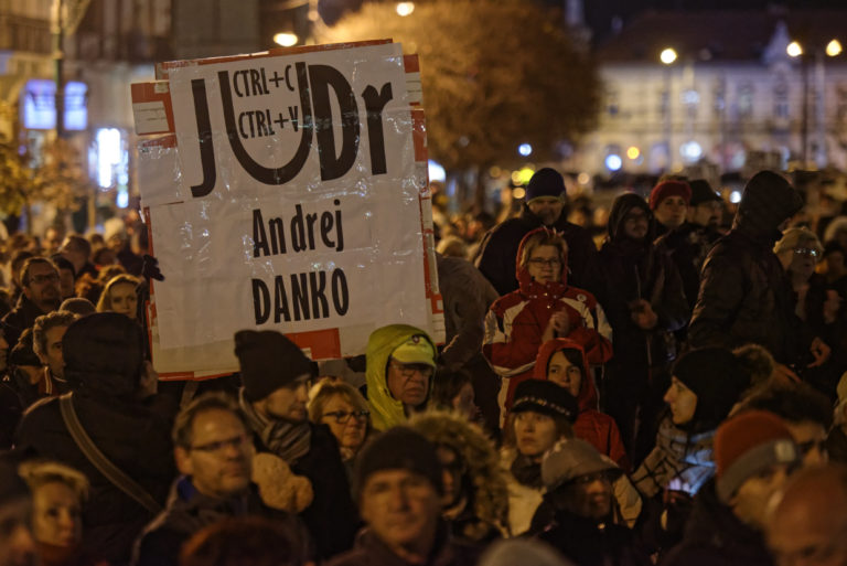 PROTEST: Za slušné Slovensko v Košiciach