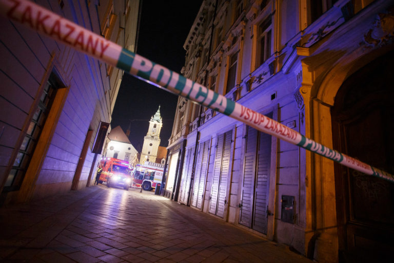 Požiar - Vianočné trhy Bratislava