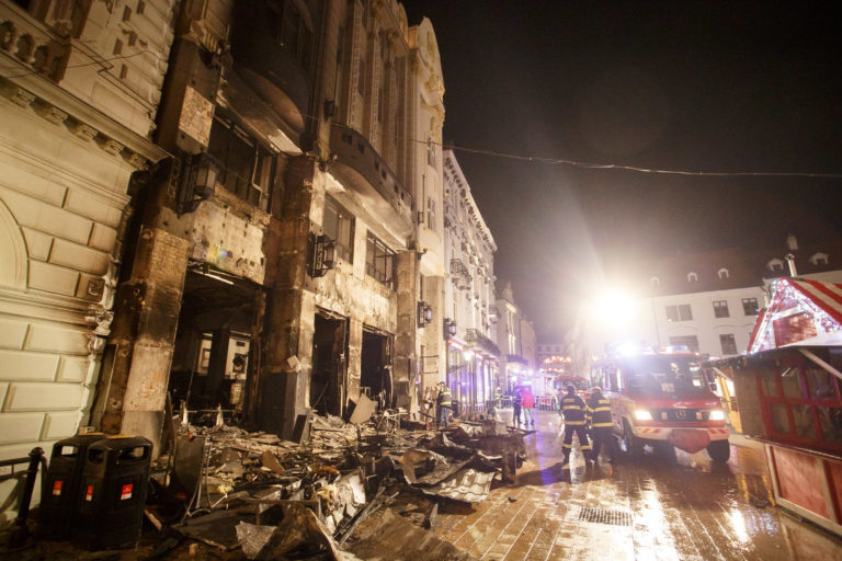 Požiar - Vianočné trhy Bratislava