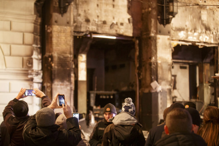 Požiar - Vianočné trhy Bratislava