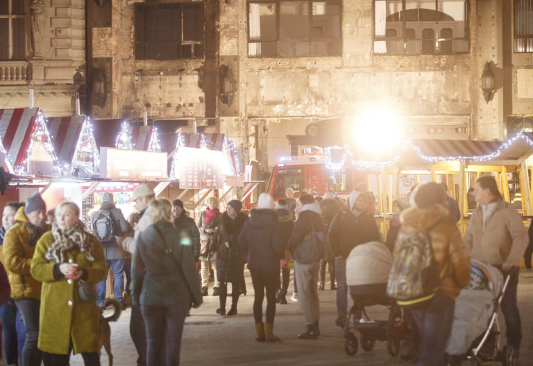 Požiar - Vianočné trhy Bratislava