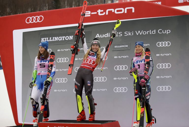 Mikaela Shiffrinová, Frida Hansdotterová, Petra Vlhová