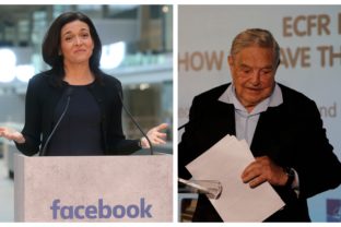 Georger Soros facebook Sandberg
